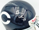 Dick Butkus, Mike Singletary and Brian Urlacher Autographed Chicago Bears Blue Full Size Replica Helmet "HOF" #40/500 Beckett BAS #G05473