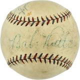Babe Ruth & Lou Gehrig Autographed Official AL Harridge Baseball New York Yankees JSA #X40530