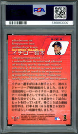 Ichiro Suzuki Autographed 2001 Fleer All Star Fan Fest Rookie Card #3 Seattle Mariners PSA 8 Auto Grade Gem Mint 10 "#51" In Kanji PSA/DNA #136863307