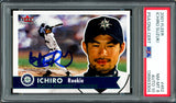 Ichiro Suzuki Autographed 2001 Fleer Tradition Rookie Card #452 Seattle Mariners PSA 8 Auto Grade Gem Mint 10 PSA/DNA #136863304
