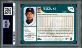Ichiro Suzuki Autographed 2001 Topps Rookie Card #726 Seattle Mariners PSA 8 Auto Grade Gem Mint 10 "HOF 25" PSA/DNA #136863308
