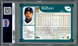 Ichiro Suzuki Autographed 2001 Topps Rookie Card #726 Seattle Mariners PSA 8 Auto Grade Gem Mint 10 PSA/DNA #136863313