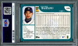 Ichiro Suzuki Autographed 2001 Topps Rookie Card #726 Seattle Mariners Auto Grade Mint 9 PSA/DNA #60417773