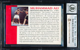 Muhammad Ali Autographed 1993 All World Promo Card Auto Grade Gem Mint 10 "93" Beckett BAS #19823364