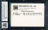 Ken Griffey Jr. Autographed 1988 Cal League Rookie Card #34 Seattle Mariners Auto Grade Gem Mint 10 Beckett BAS #19823430