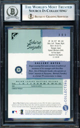 Ichiro Suzuki Autographed 2001 Topps Gallery English Rookie Card #151 Seattle Mariners Auto Grade Gem Mint 10 Beckett BAS #19823429