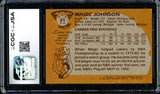 Magic Johnson Autographed 1981-82 Topps Card #21 Los Angeles Lakers Auto Grade Gem Mint 10 (Off-Center) CGC x JSA #6131791003