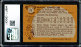 Magic Johnson Autographed 1981-82 Topps Card #21 Los Angeles Lakers (Off-Center) CGC x JSA #6131791084