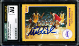 Magic Johnson Autographed 1986 Star Card #8 Los Angeles Lakers CGC x JSA #6131791191
