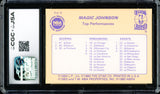 Magic Johnson Autographed 1986 Star Card #8 Los Angeles Lakers CGC x JSA #6131791191