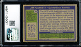 Jim Plunkett Autographed 1972 Topps Rookie Card #65 New England Patriots CGC x JSA #6131791242