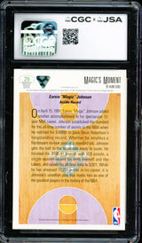 Magic Johnson Autographed 1991-92 Upper Deck Card #29 Los Angeles Lakers Auto Grade Gem Mint 10 CGC x JSA Stock #262956