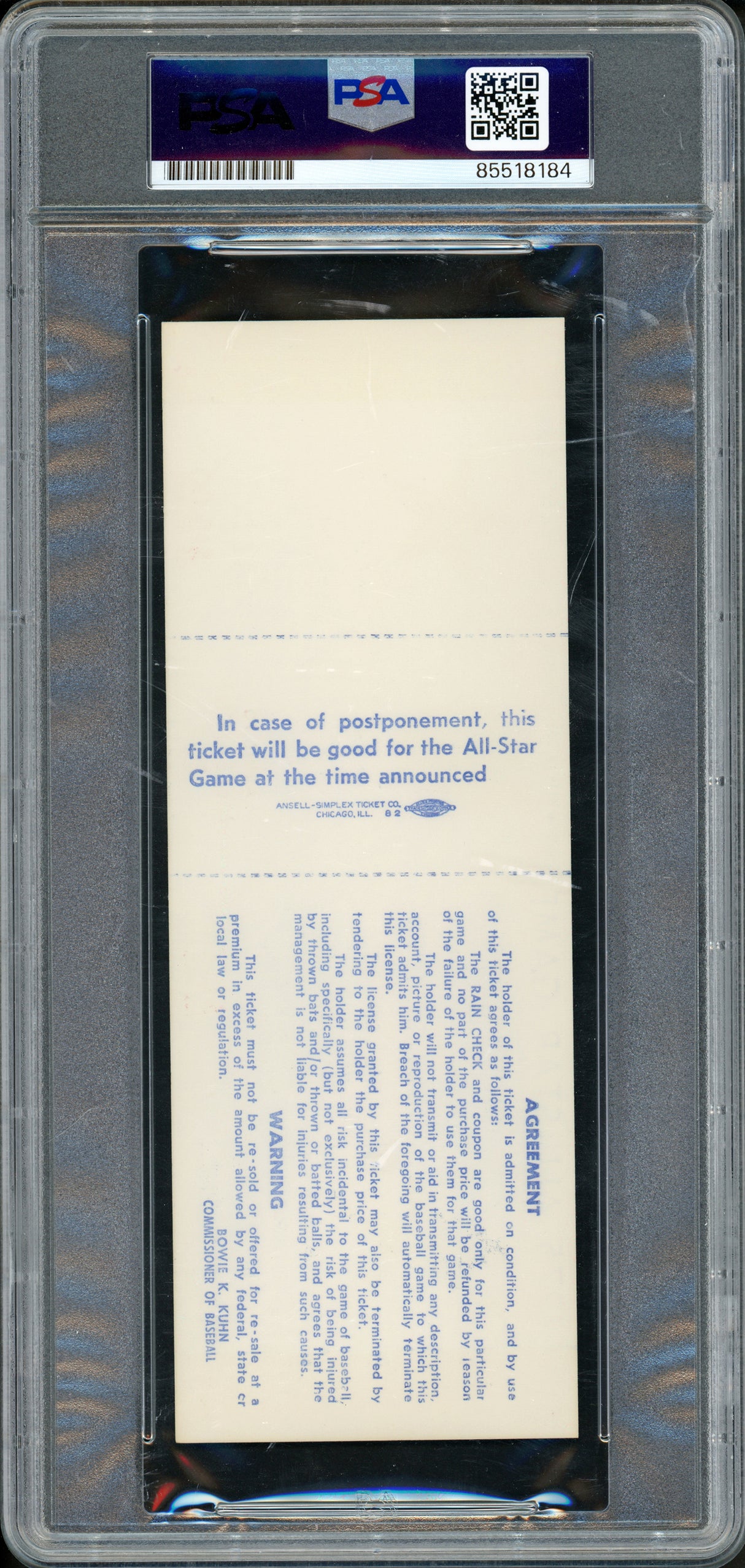 Carl Yastrzmeski Autographed 1975 All Star Game Ticket Boston Red Sox Auto Grade Gem Mint 10 PSA/DNA #85518184