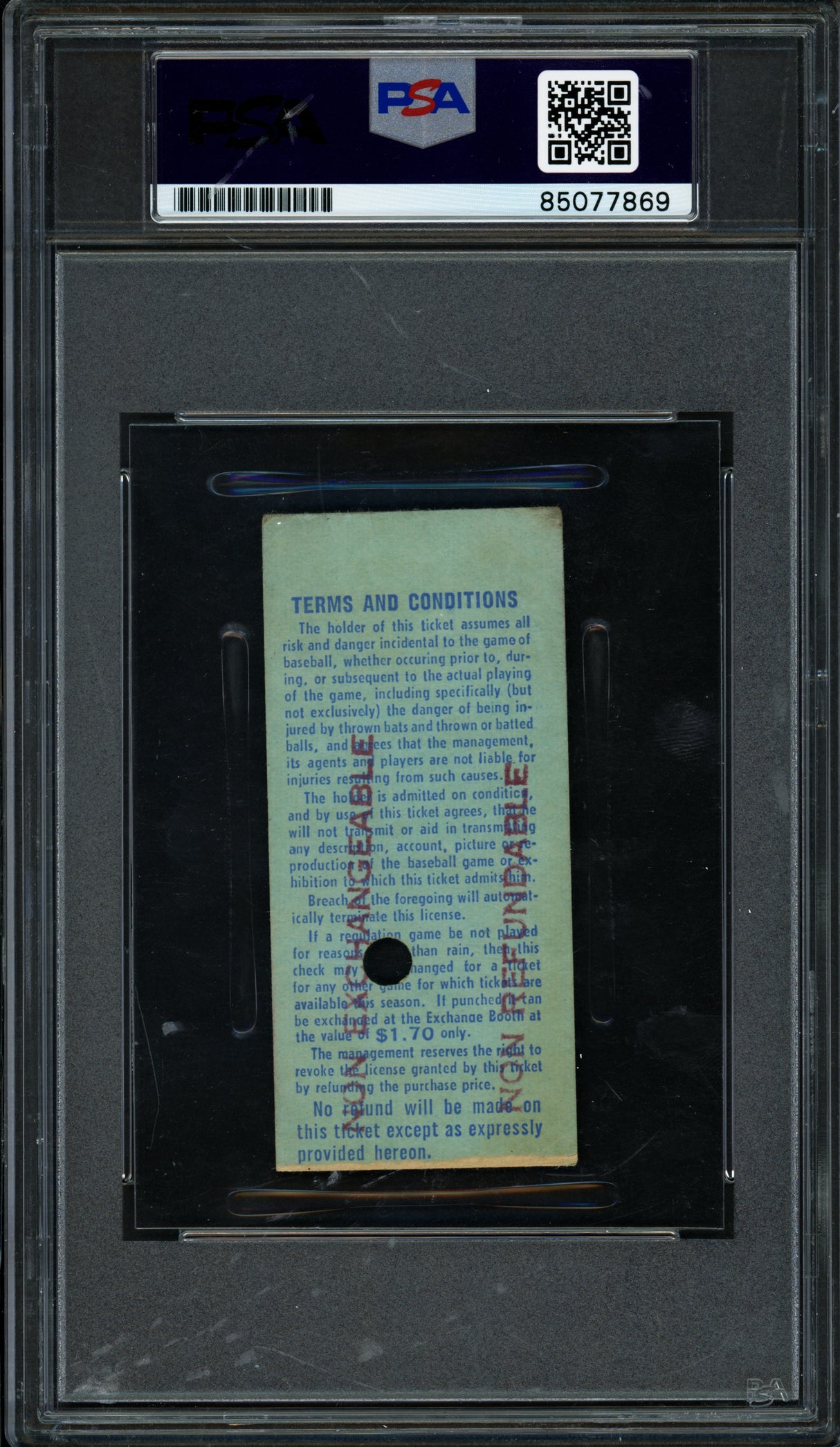 Nolan Ryan Autographed 5/20/1968 Rookie Year Ticket New York Mets Auto Grade Gem Mint 10 PSA/DNA #85077869