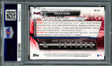 Ronald Acuna Jr. Autographed 2017 Bowman Draft Rookie Card #BD39 Atlanta Braves PSA 10 Auto Grade Gem Mint 10 PSA/DNA #56462971