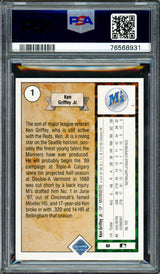 Ken Griffey Jr. Autographed 1989 Upper Deck Rookie Card #1 Seattle Mariners PSA 9 Auto Grade Mint 9 PSA/DNA #75668931