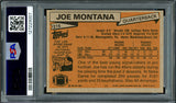 Joe Montana Autographed 1981 Topps Rookie Card #216 San Francisco 49ers PSA 8 Auto Grade Gem Mint 10 PSA/DNA #127229007