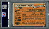 Joe Montana Autographed 1981 Topps Rookie Card #216 San Francisco 49ers PSA 5 Auto Grade Gem Mint 10 PSA/DNA #77941046