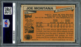 Joe Montana Autographed 1981 Topps Rookie Card #216 San Francisco 49ers PSA 4 Auto Grade Gem Mint 10 PSA/DNA #77941082