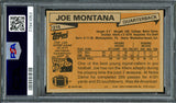 Joe Montana Autographed 1981 Topps Rookie Card #216 San Francisco 49ers Auto Grade Gem Mint 10 PSA/DNA #77941053
