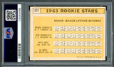 Pete Rose Autographed 1963 Topps Rookie Card #537 Cincinnati Reds PSA 5 Auto Grade Gem Mint 10 "1963 ROY" PSA/DNA #73045496