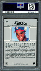 Frank Thomas Autographed 1990 Leaf Rookie Card #300 Chicago White Sox PSA 10 Auto Grade Gem Mint 10 PSA/DNA #76569010