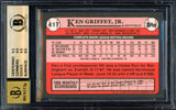 Ken Griffey Jr. Autographed 1989 Topps Traded Rookie Card #41T Seattle Mariners BGS 9.5 Auto Grade Gem Mint 10 Beckett BAS #14727938