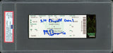 Matty Beniers Autographed 1st NHL Playoff Goal Ticket Seattle Kraken PSA 10 Auto Grade Gem Mint 10 "1st Playoff Goal" PSA/DNA #89893158