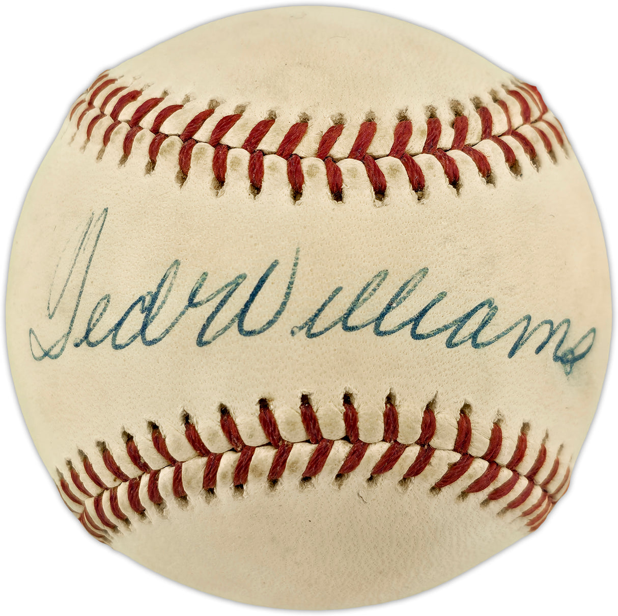 Ted Williams Autographed Official Major League Baseball Boston Red Sox Beckett BAS #AE85116