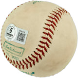 Ted Williams Autographed Official Major League Baseball Boston Red Sox Beckett BAS #AE85116
