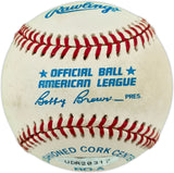 Ted Williams Autographed Official AL Baseball Boston Red Sox UDA Holo #UDR20317
