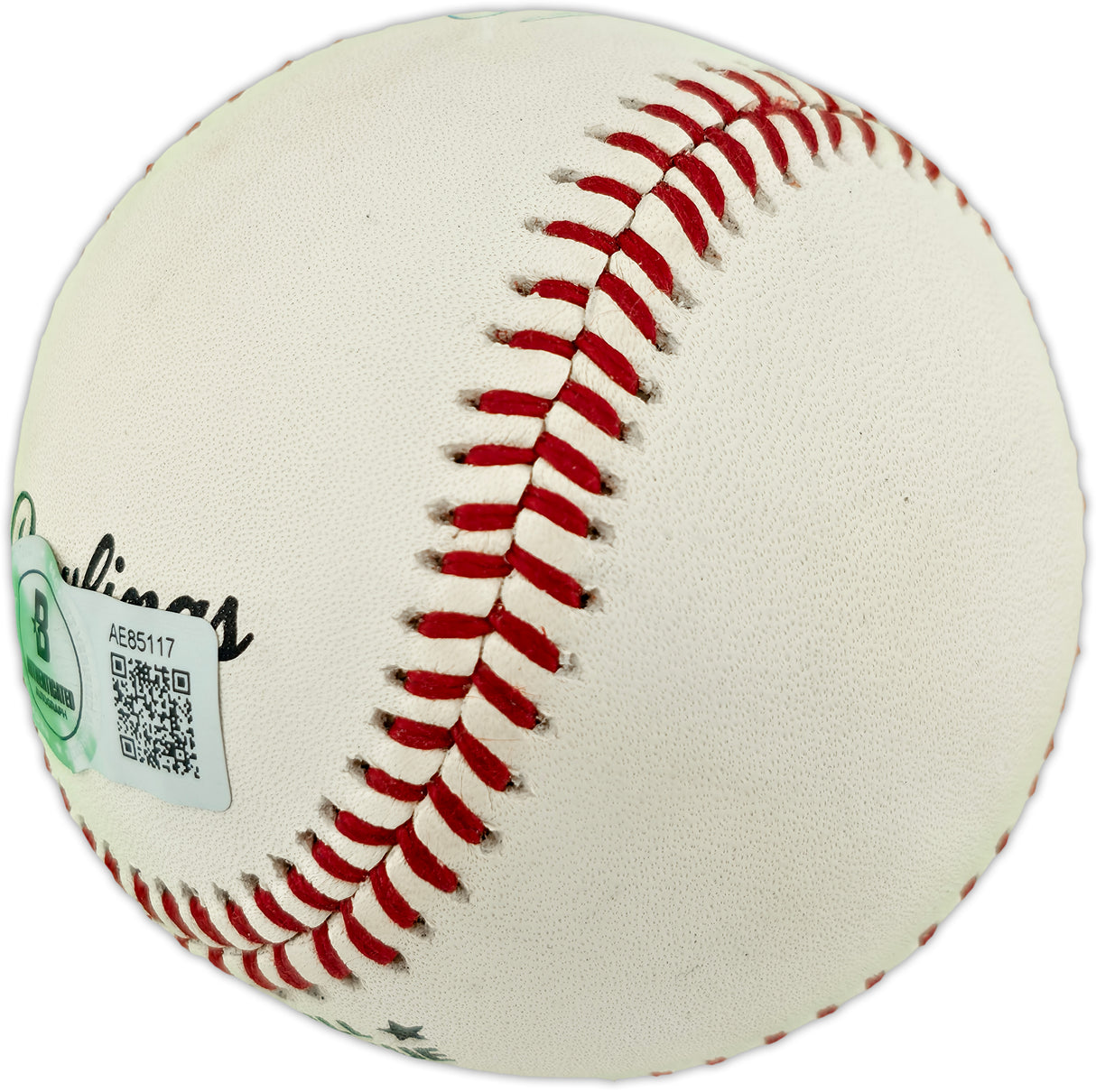 Willie Mays Autographed Official NL Baseball San Francisco Giants (Smudged) Beckett BAS #AE85117
