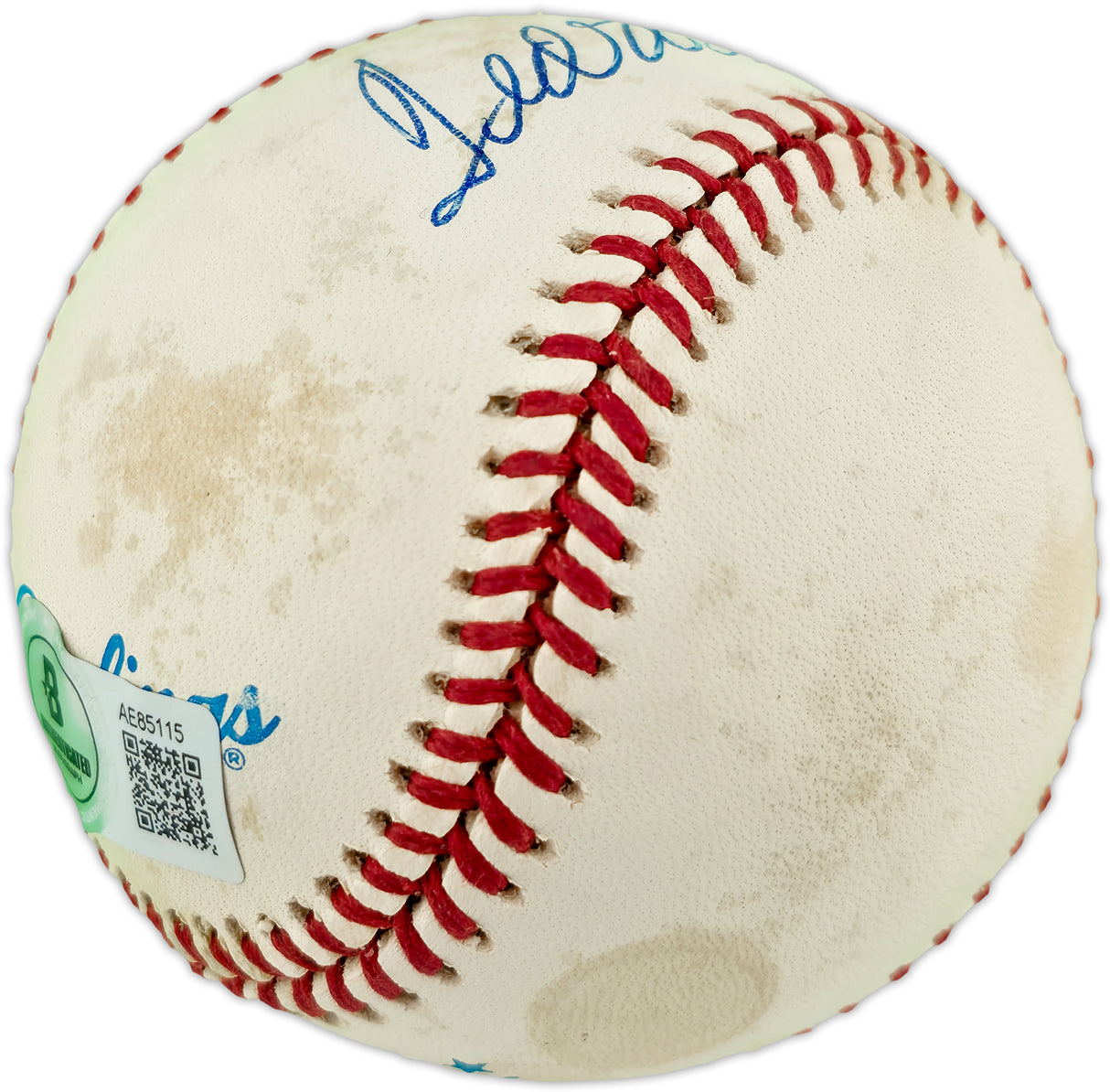 Ted WIlliams Autographed Official AL Baseball Boston Red Sox Beckett BAS #AE85115