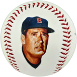 Ted Williams Autographed Official Fotoball Baseball Boston Red Sox Beckett BAS #AE85114