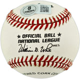 Hank Aaron Autographed Official NL Baseball Atlanta Braves Beckett BAS #AE85122