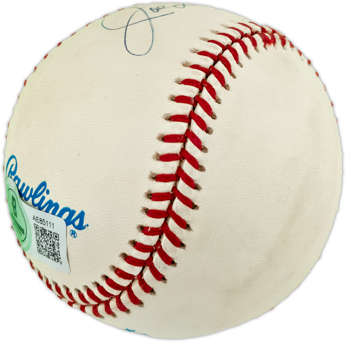 Joe DiMaggio Autographed Official AL Baseball New York Yankees Beckett BAS #AE85111