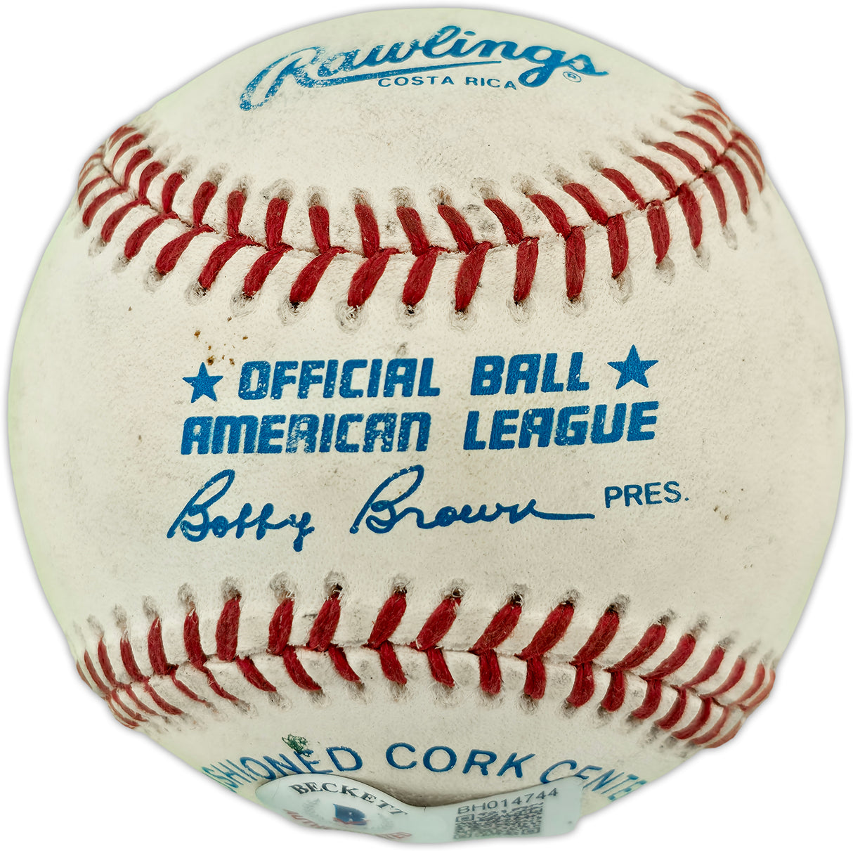 Ken Griffey Jr. Autographed Official AL Baseball Seattle Mariners Beckett BAS QR #BH014744