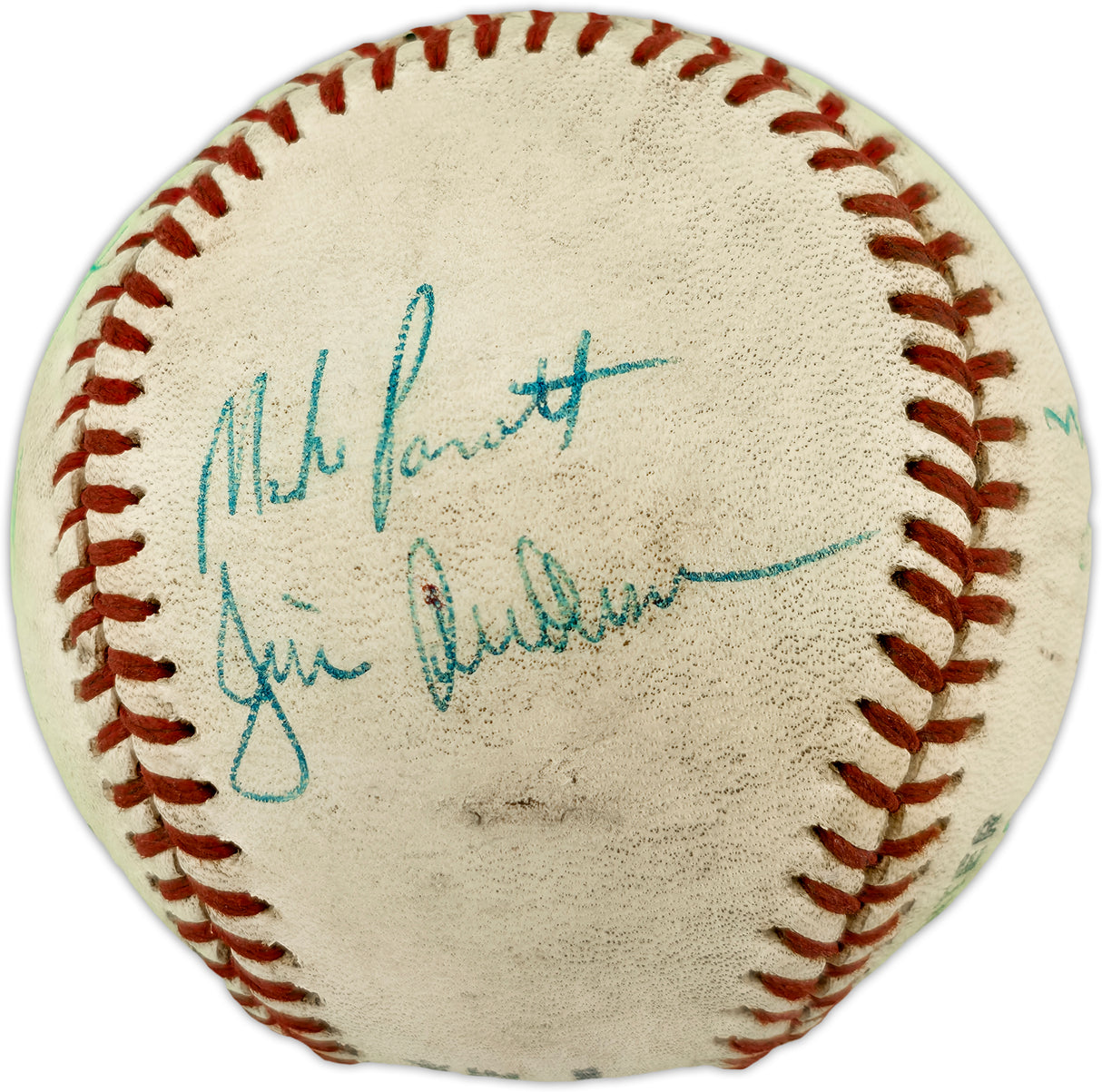 Dave Niehaus & 7 Others Autographed Official Feeney NL Baseball SKU #263389