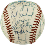 1982 Seattle Mariners Team Autographed Official MacPhail AL Baseball With 27 Signatures SKU #263392