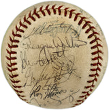 1981-82 Seattle Mariners Team Autographed Official MacPhail AL Foul Baseball With 23 Signatures SKU #263394