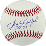 Sandy Koufax Autographed Official MLB Baseball Los Angeles Dodgers "HOF 72" Fanatics & MLB Holo #PX504063