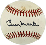 Billy Martin Autographed Official AL Baseball New York Yankees Beckett BAS #AE85532