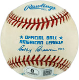 Billy Martin Autographed Official AL Baseball New York Yankees Beckett BAS #AE85532