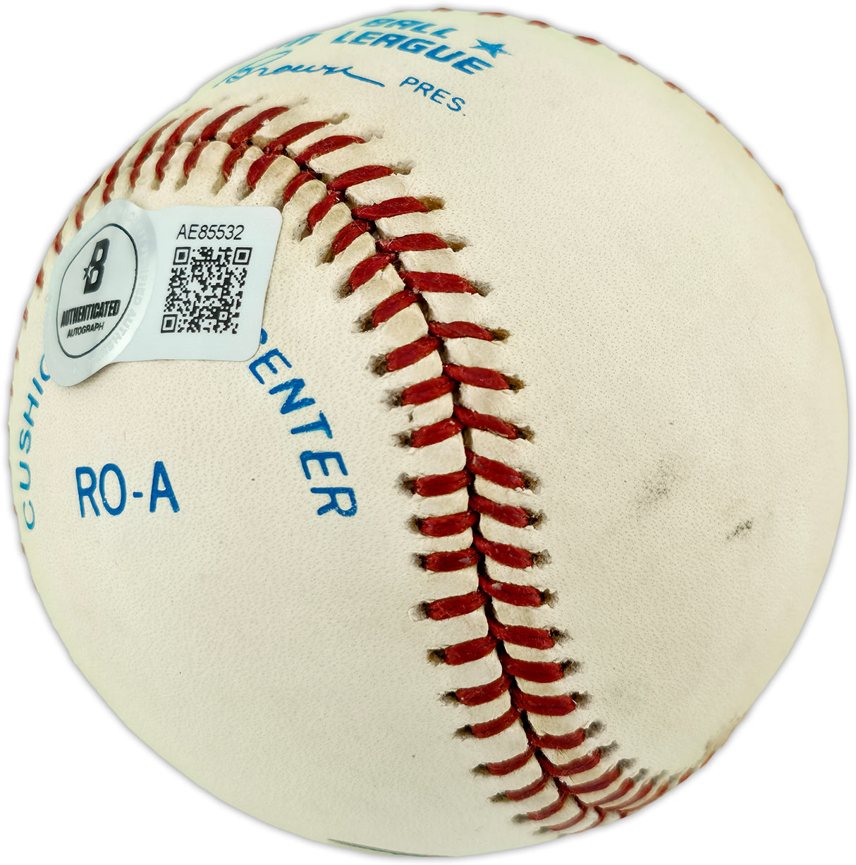 Billy Martin Autographed Official AL Baseball New York Yankees Beckett BAS #AE85532