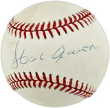 Hank Aaron Autographed Official NL Baseball Atlanta Braves Beckett BAS #AE85530