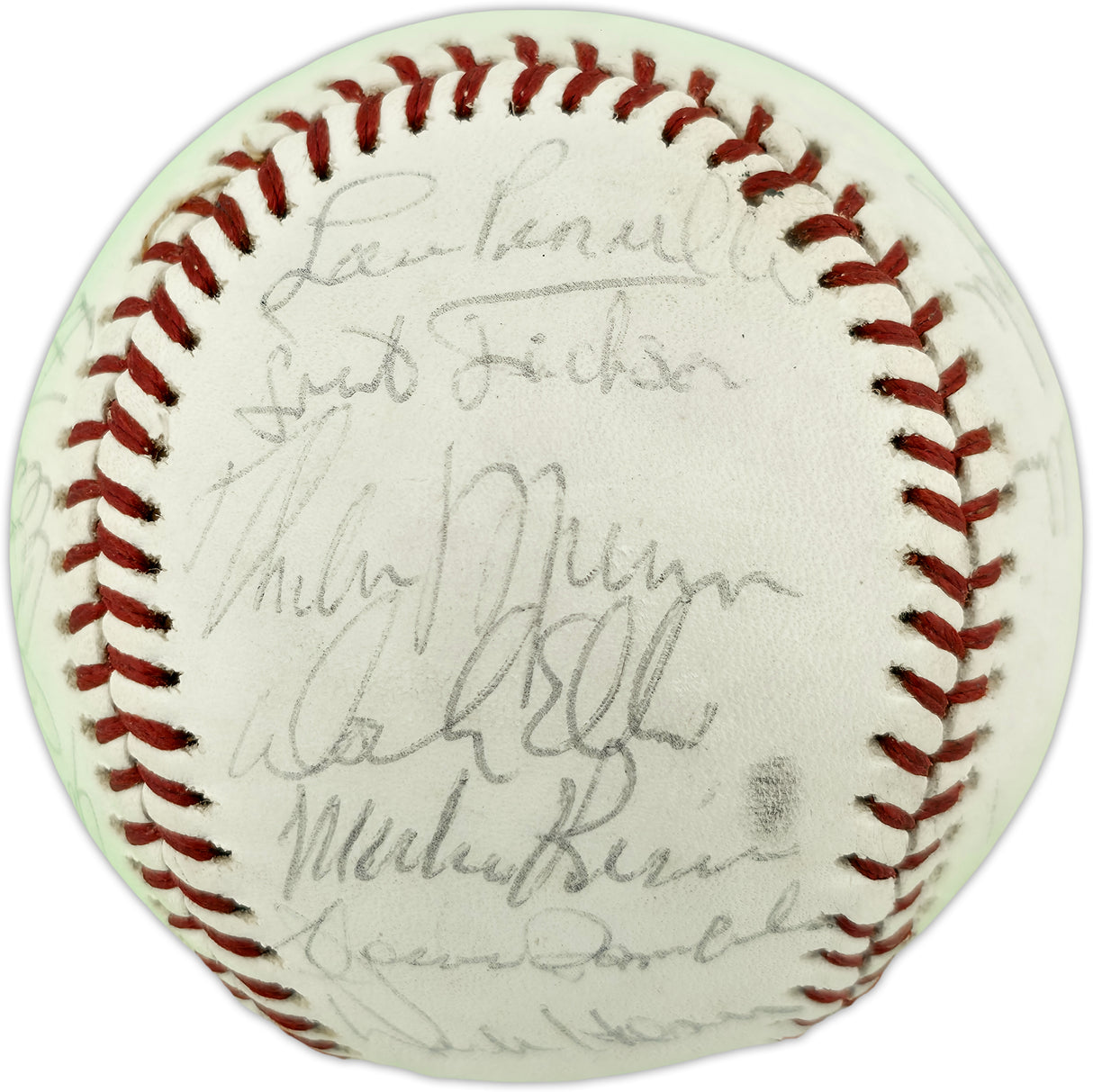 1973 New York Yankees Autographed Official MacPhail AL Baseball With 21 Signatures Including Thurman Munson Beckett BAS #AE85549