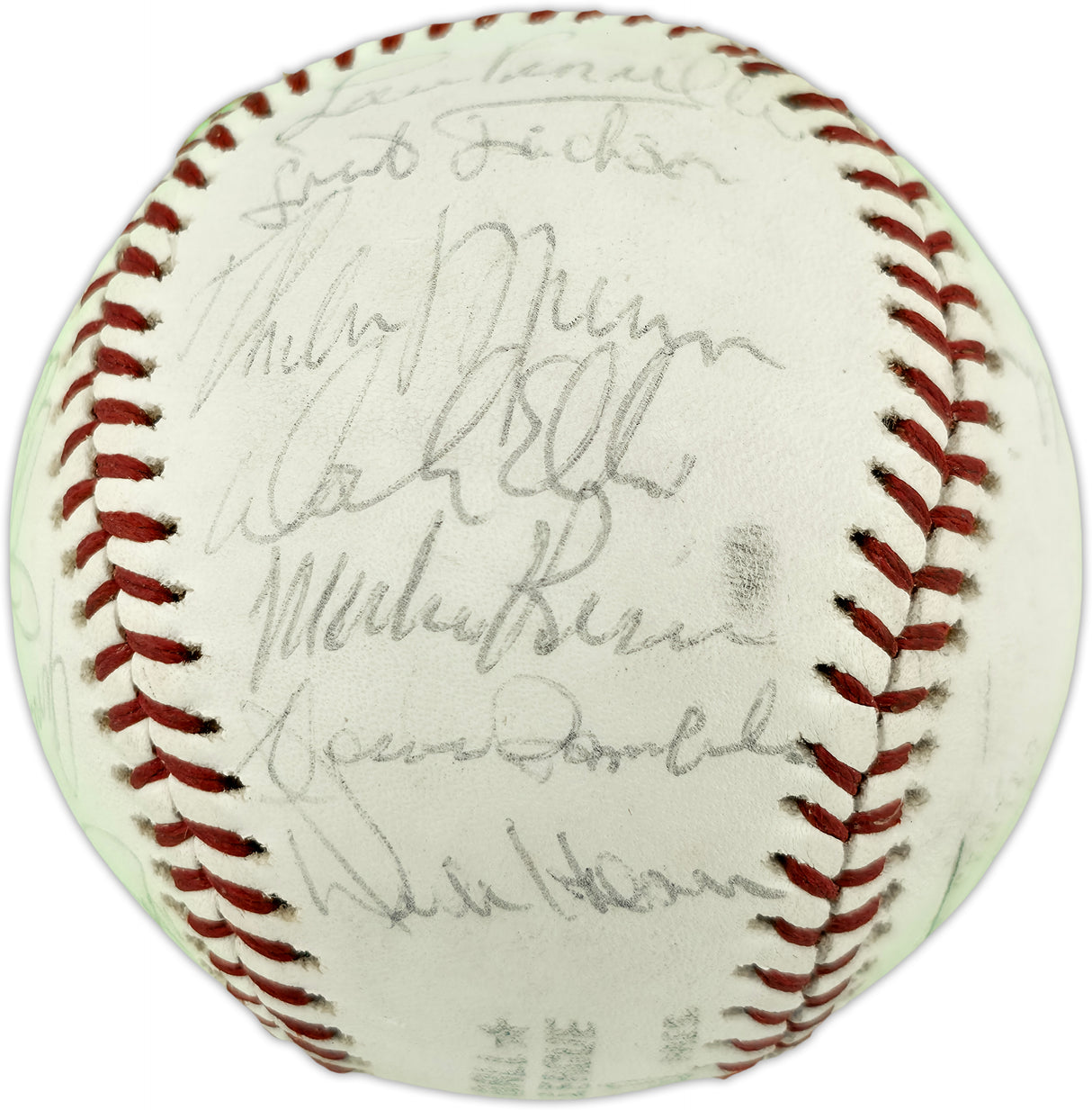 1973 New York Yankees Autographed Official MacPhail AL Baseball With 21 Signatures Including Thurman Munson Beckett BAS #AE85549