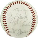 1973 New York Yankees Autographed Official MacPhail AL Baseball With 21 Signatures Including Thurman Munson Beckett BAS #AE85549
