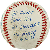 Tom Seaver Autographed Official NL Statball Baseball New York Mets Beckett BAS QR #BP42937