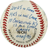 Tom Seaver Autographed Official NL Statball Baseball New York Mets Beckett BAS QR #BP42937